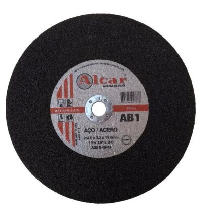 DISCO DE CORTE AB-1 ( 1 TELA ) 254MM ( 10" ) ALCAR