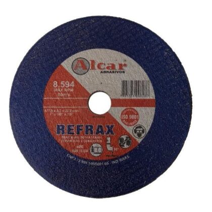 DISCO DE CORTE REFRAX ( 2 TELAS ) 178MM ( 7" ) ALCAR