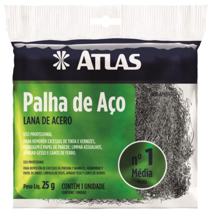 PALHA DE AÇO Nº 1 MÉDIA ATLAS